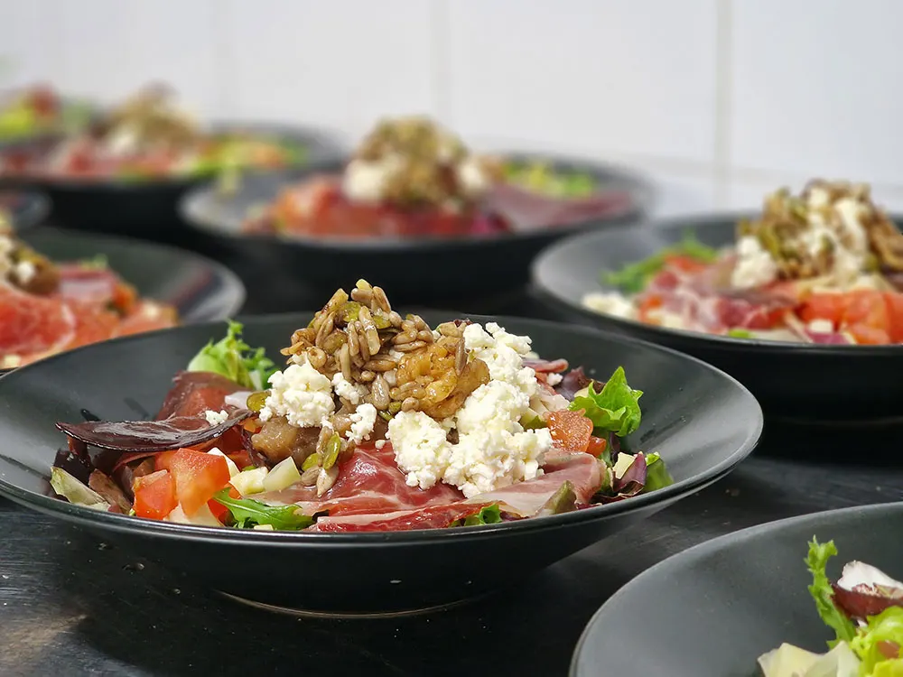 Ensaladas del restaurante de Oyambre