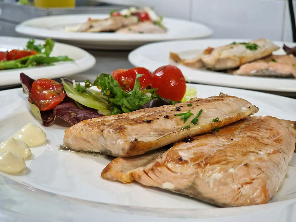 Platos del restaurante de Oyambre